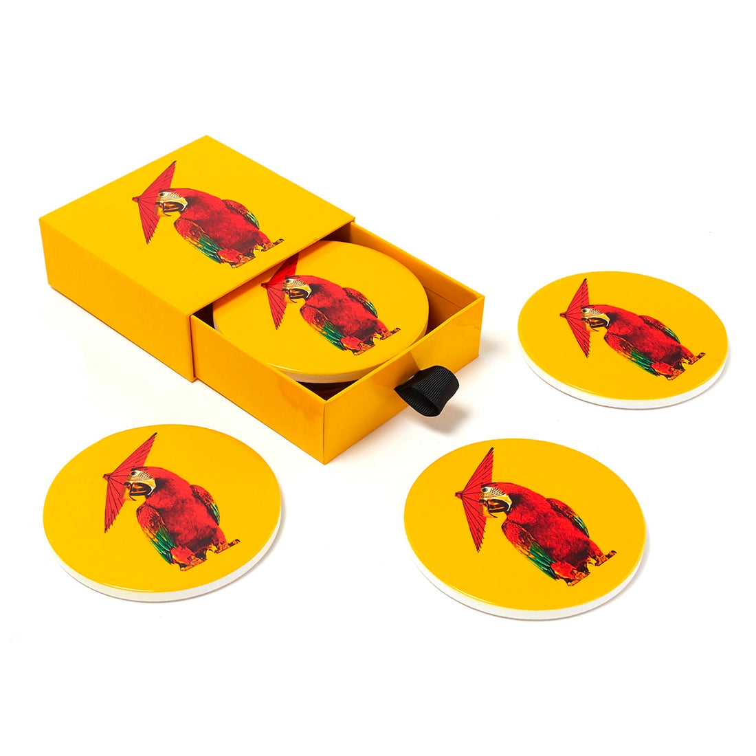 Arapluie set of 4 ceramic coasters