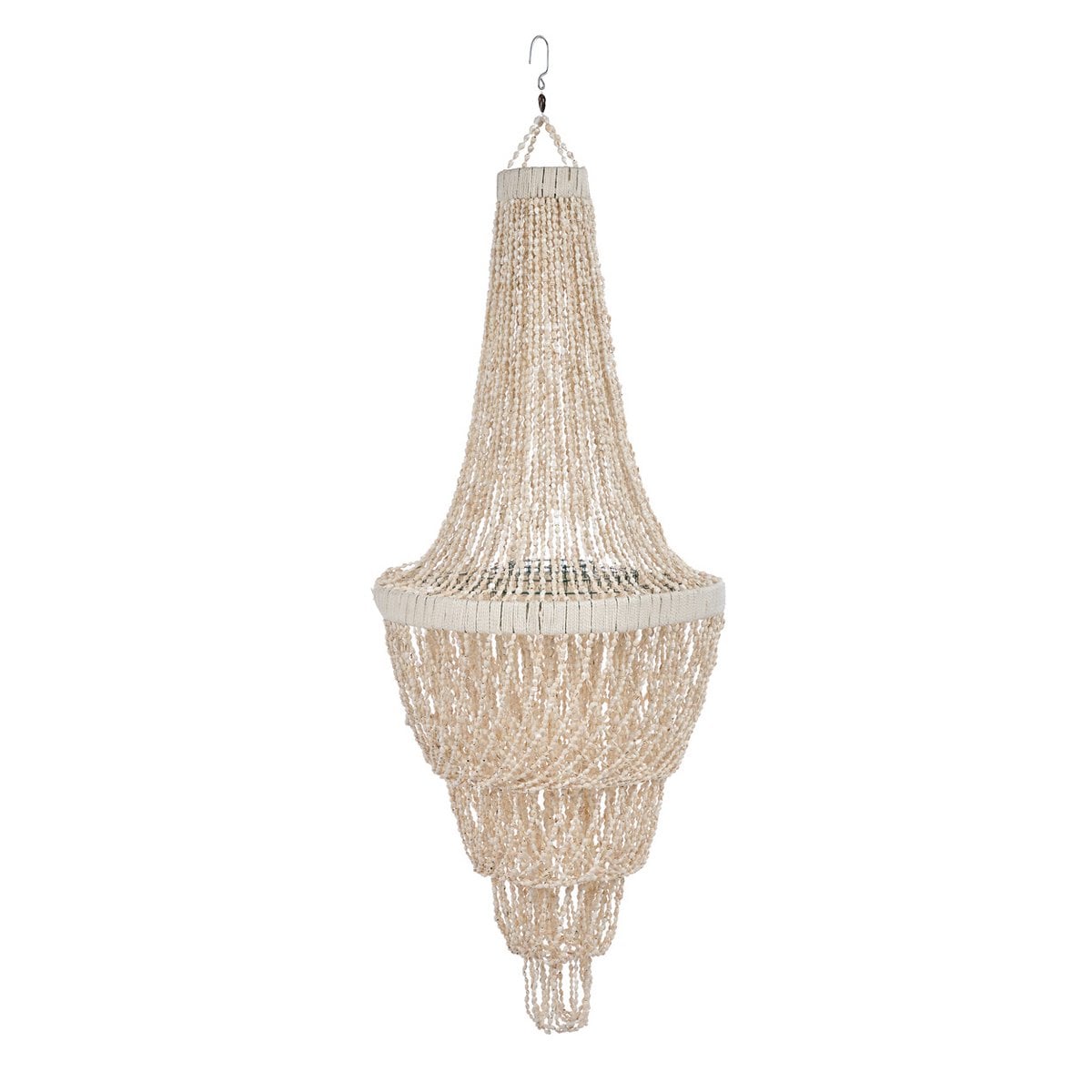 Ocean Tower Muschellampe (80 cm) – Luxuriöser Kronleuchter | Bazar Bizar