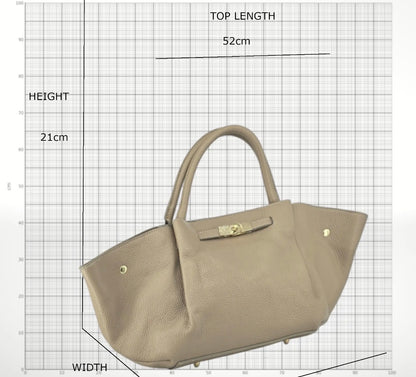 Iklina Leather Handbag – Made in Italy