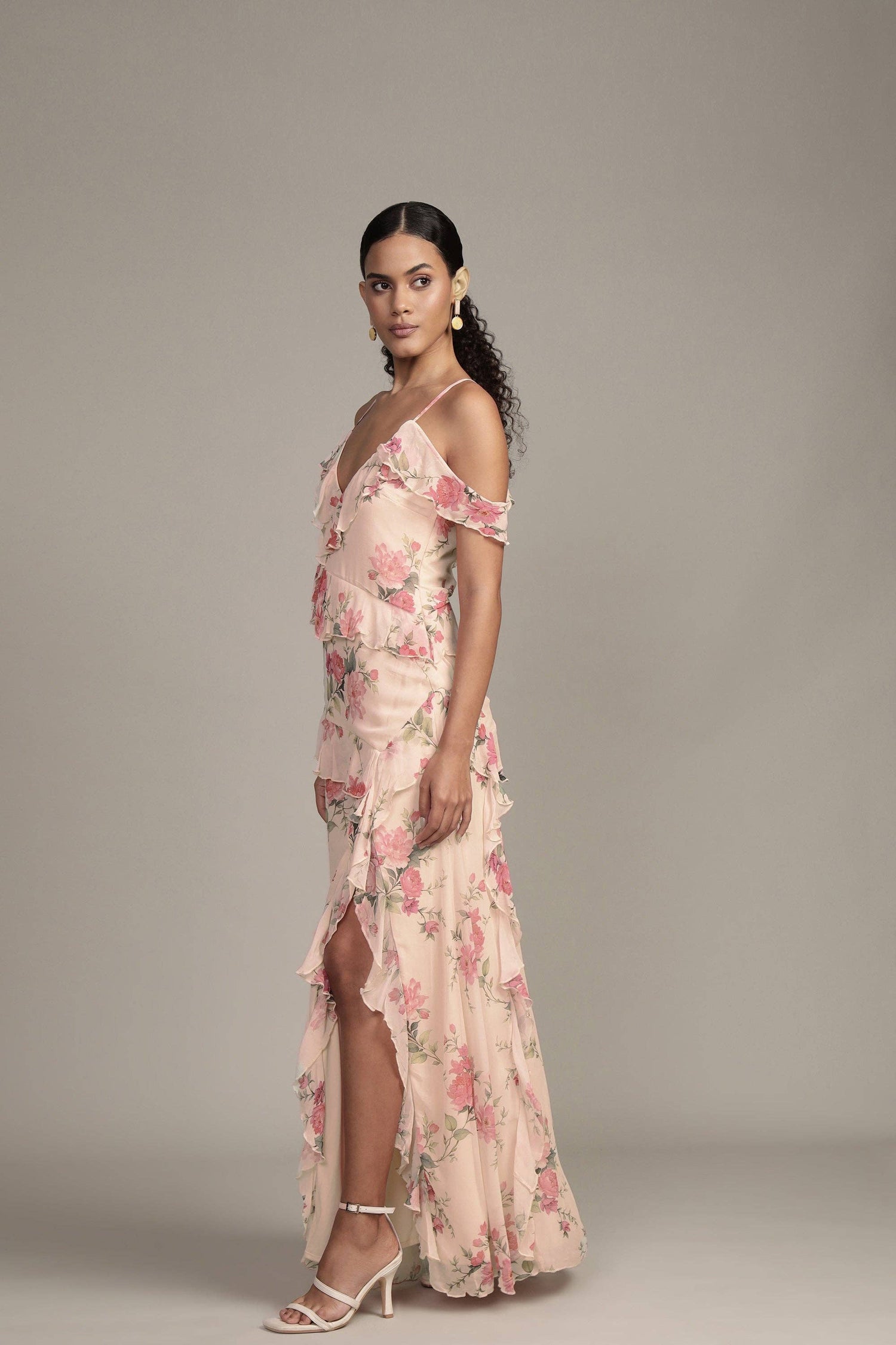 Lace &amp; Beads Leighton Floral Maxi Dress
