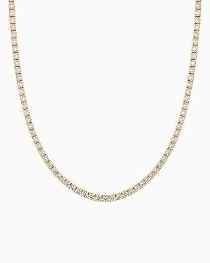 Oraya Tennis Necklace 2.5 mm – Gold Plated