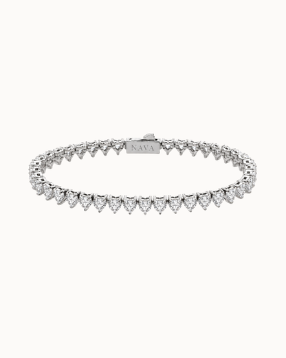 Lova Tennis Bracelet 4 mm – Silver | NAVA Copenhagen