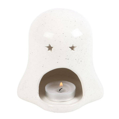 Spökformad värmeljushållare med pumpa – Halloween