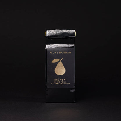 Flore Norman – Päron | Grönt te med äpple, päron, karamell &amp; Calvados Pays d’Auge (100 g)
