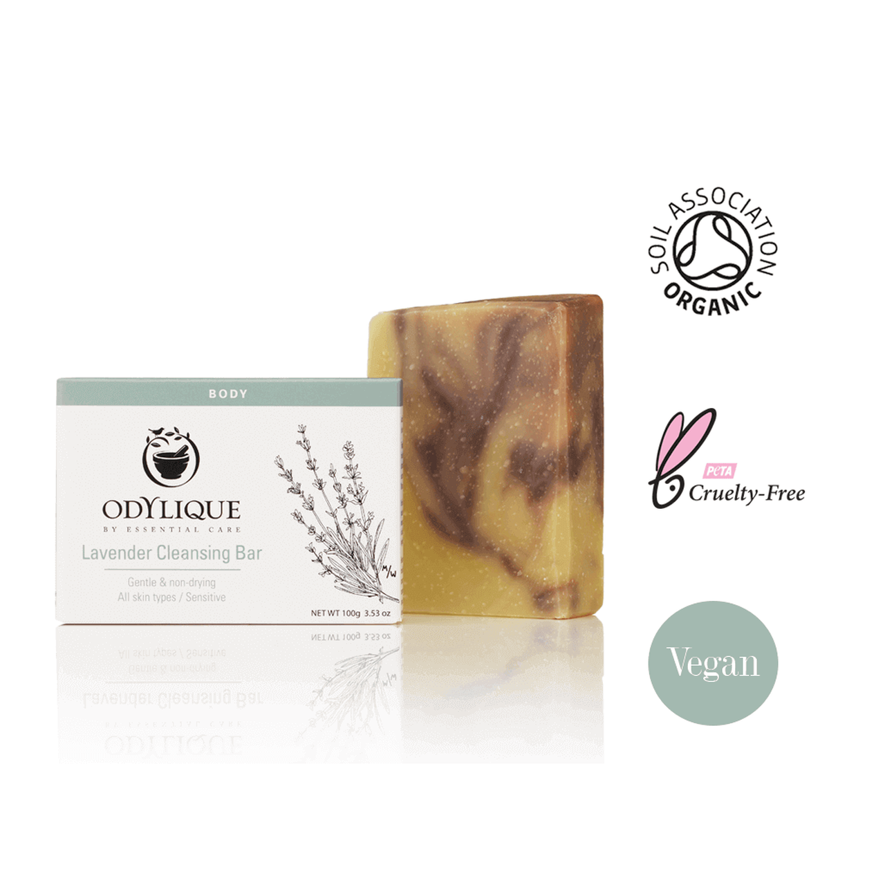 Lavender Cleansing Bar – Bio-Lavendelseife 100 g | Odylique