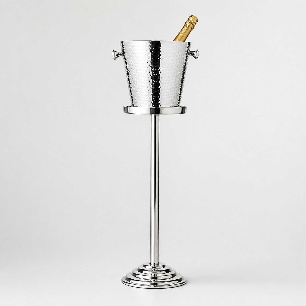 Valencia Champagnerkühler mit Ständer Silber 83 cm | EDZARD