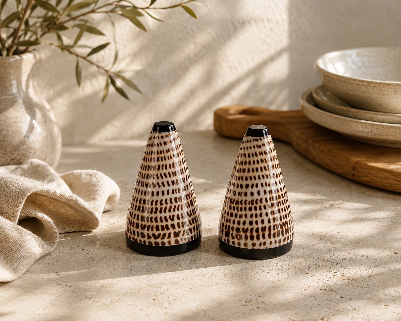 Salt- &amp; Pepparset i Snäckskal | Bazar Bizar