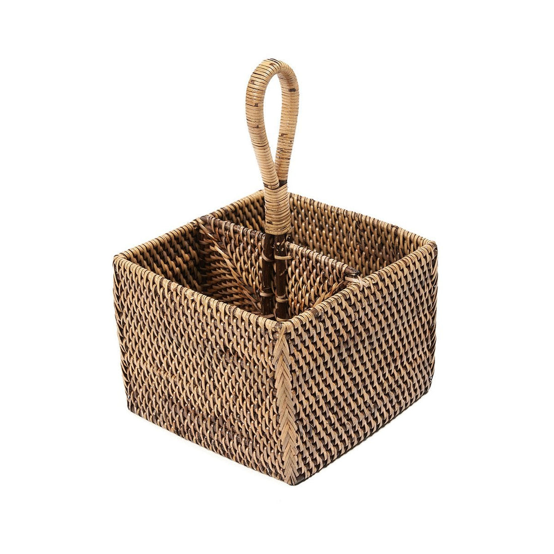 The Rattan Cutlery Caddy N°2 - Natural Brown