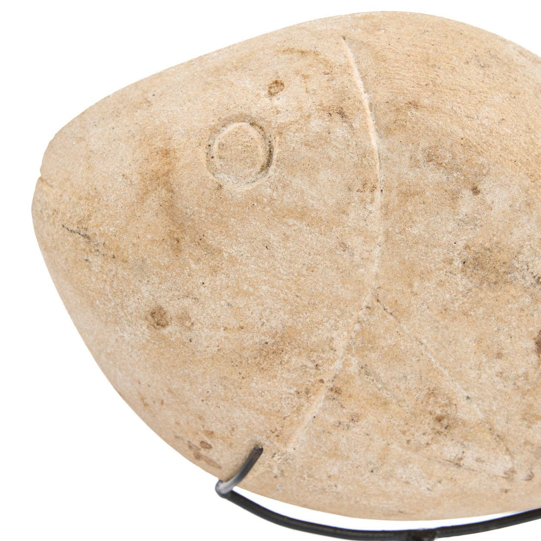 The Fish Stone | Skulptur i Sandsten på stativ