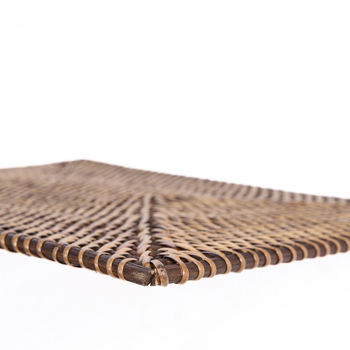Set de table rectangulaire en rotin 40x30 cm | Marron naturel