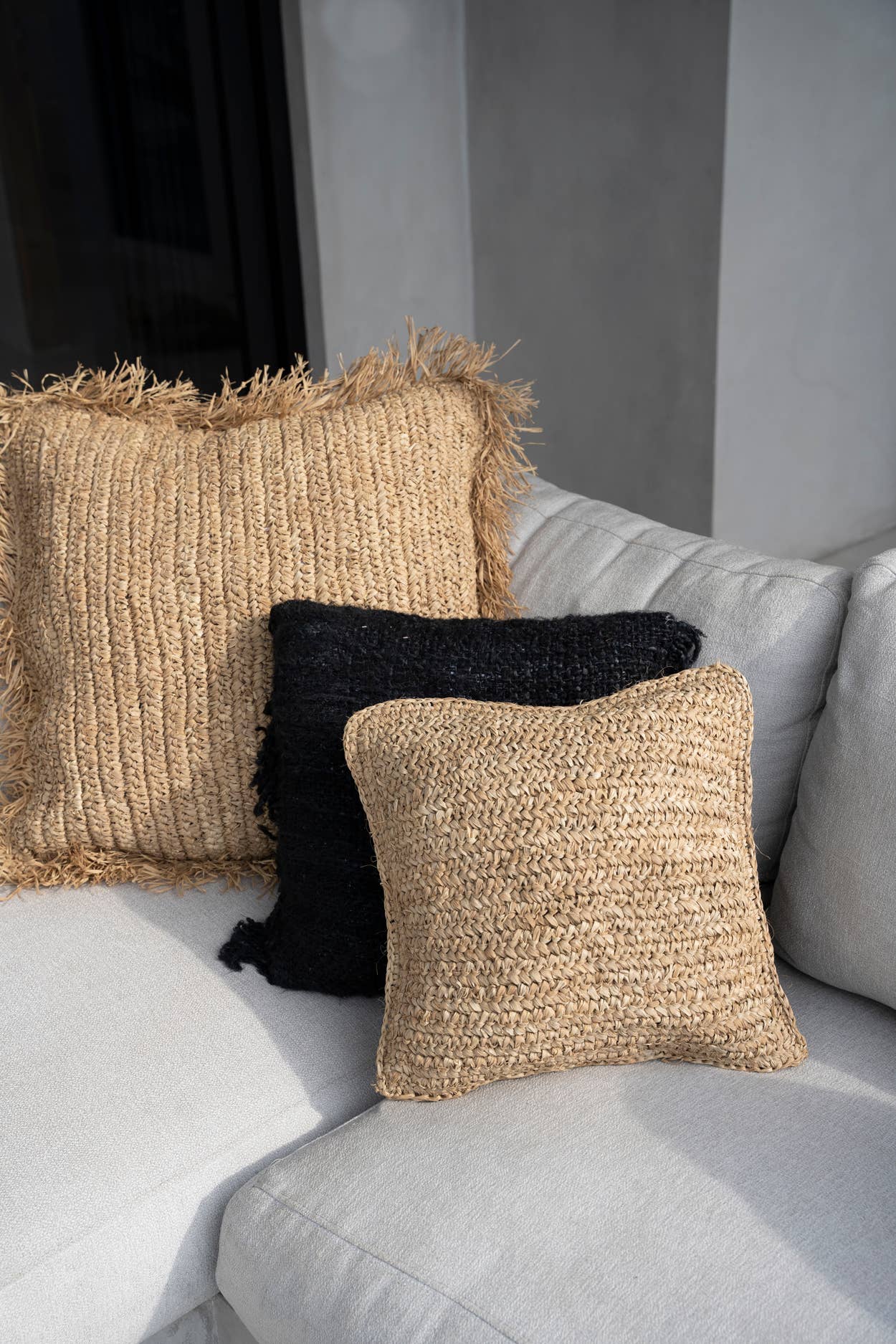 Raffia Flores Kissenbezug Quadratisch 40x40 cm