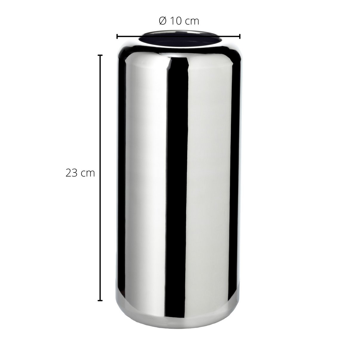 Vase Luna Silber 23 cm | EDZARD