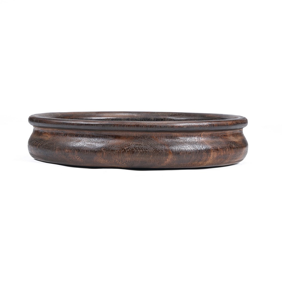 Banyan Bowl in dunklem Walnuss – handgefertigte Mangoholzschale