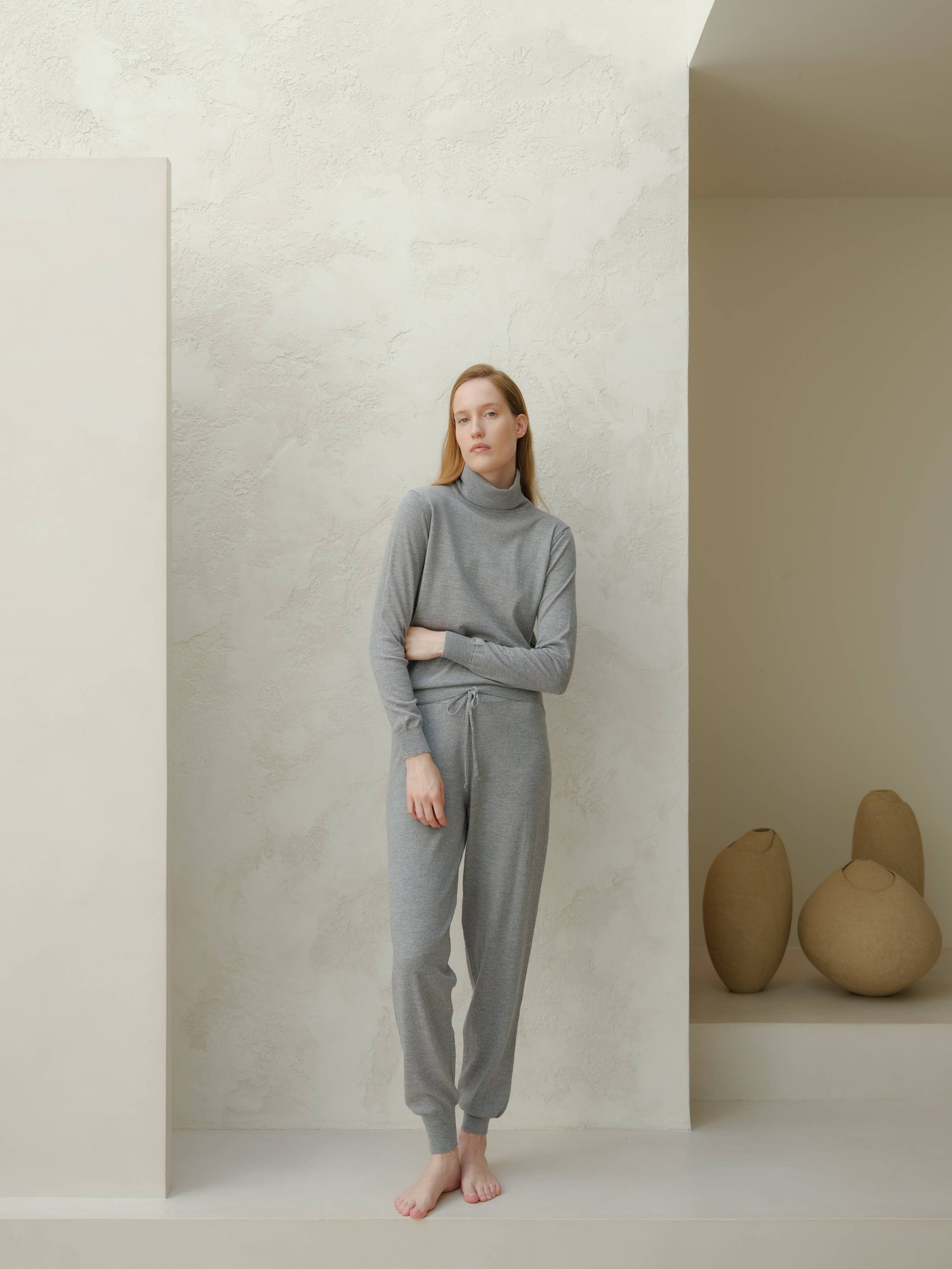 Pantalon de yoga en 100 % laine mérinos extra fine