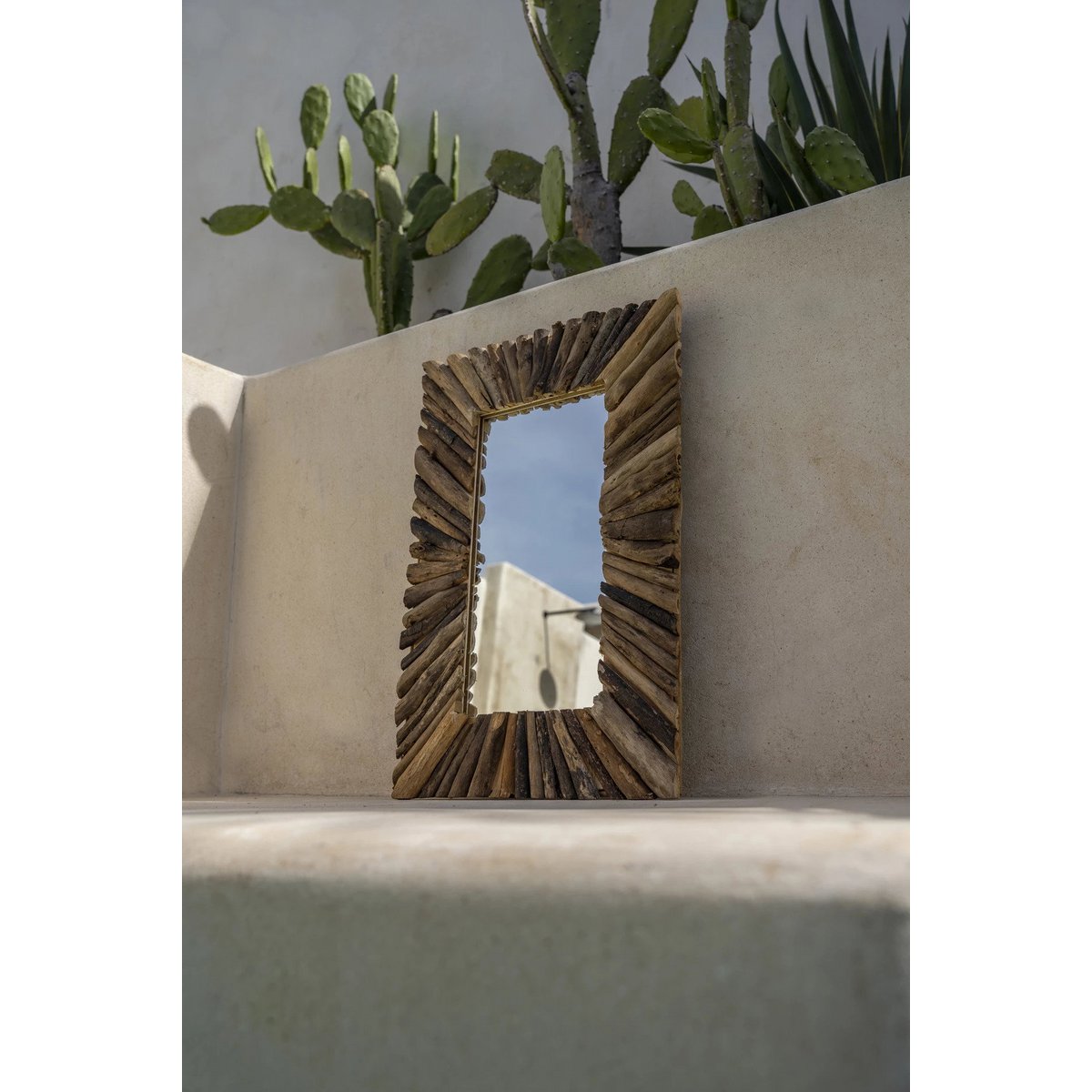 Miroir Cadre Bois Flotté | Bazar Bizar