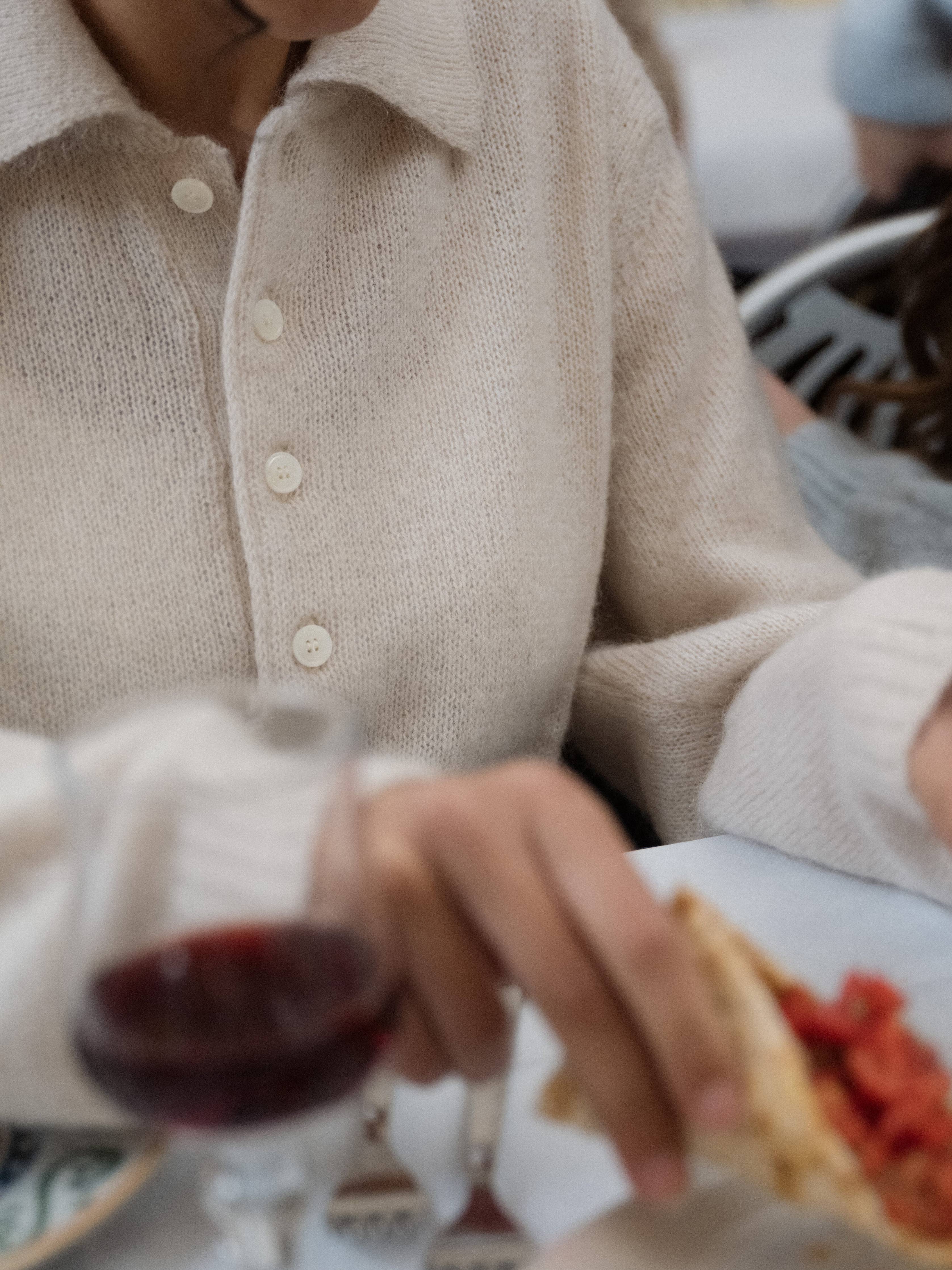 Mohair Polo Sweater | Made in Italy