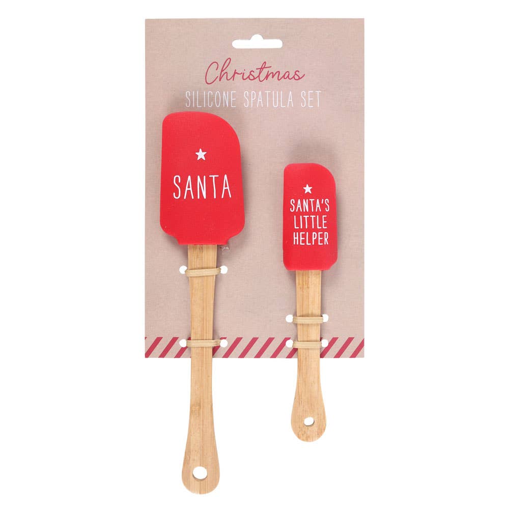 Weihnachtsmann- &amp; Wichtel-Spatel-Set