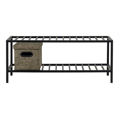Vita Shoe Rack | Skohylla i svart metall, 79x34x32cm