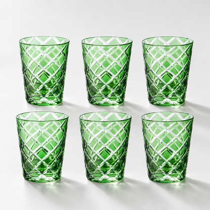 Dio Green Crystal Glasses 6-pack 10 cm | EDZARD