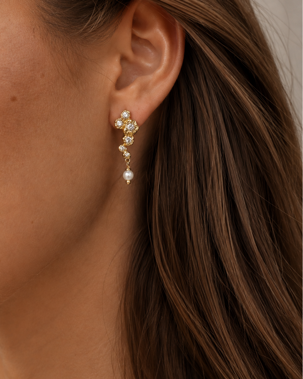 Solenne Earrings – 18K Gold-Plated Sterling Silver