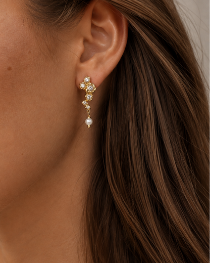 Solenne Earrings – 18K Gold-Plated Sterling Silver