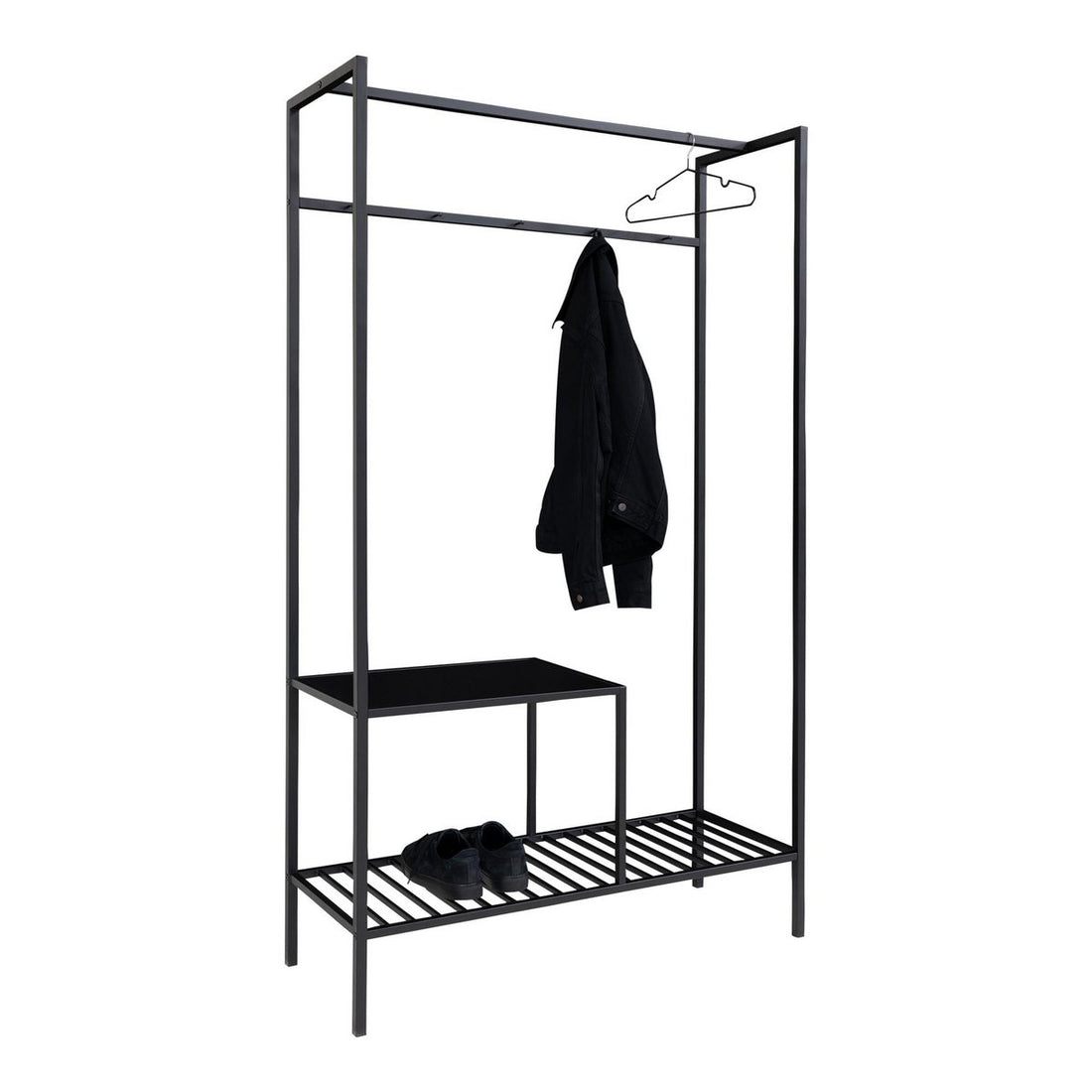 Vita Wardrobe - Black, steel, 101x38x170 cm