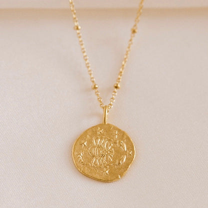 Zodiac Necklace | 24k Gold | Agape Studio Jewelry 