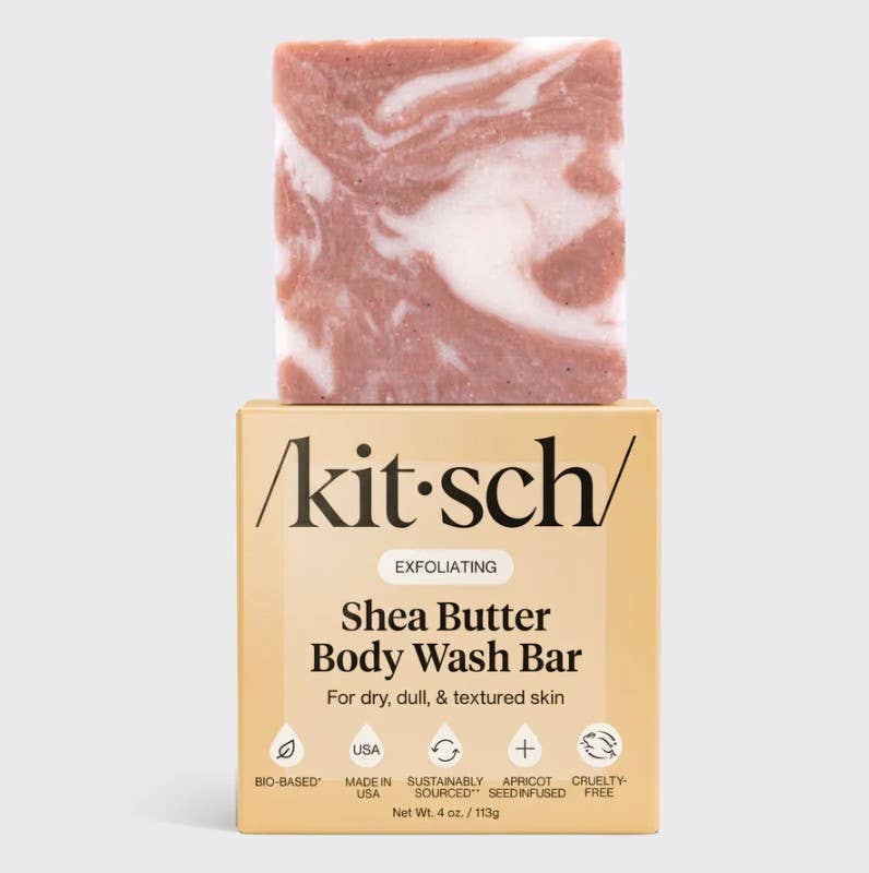 Kitsch Shea Butter Exfoliating Body Wash Bar
