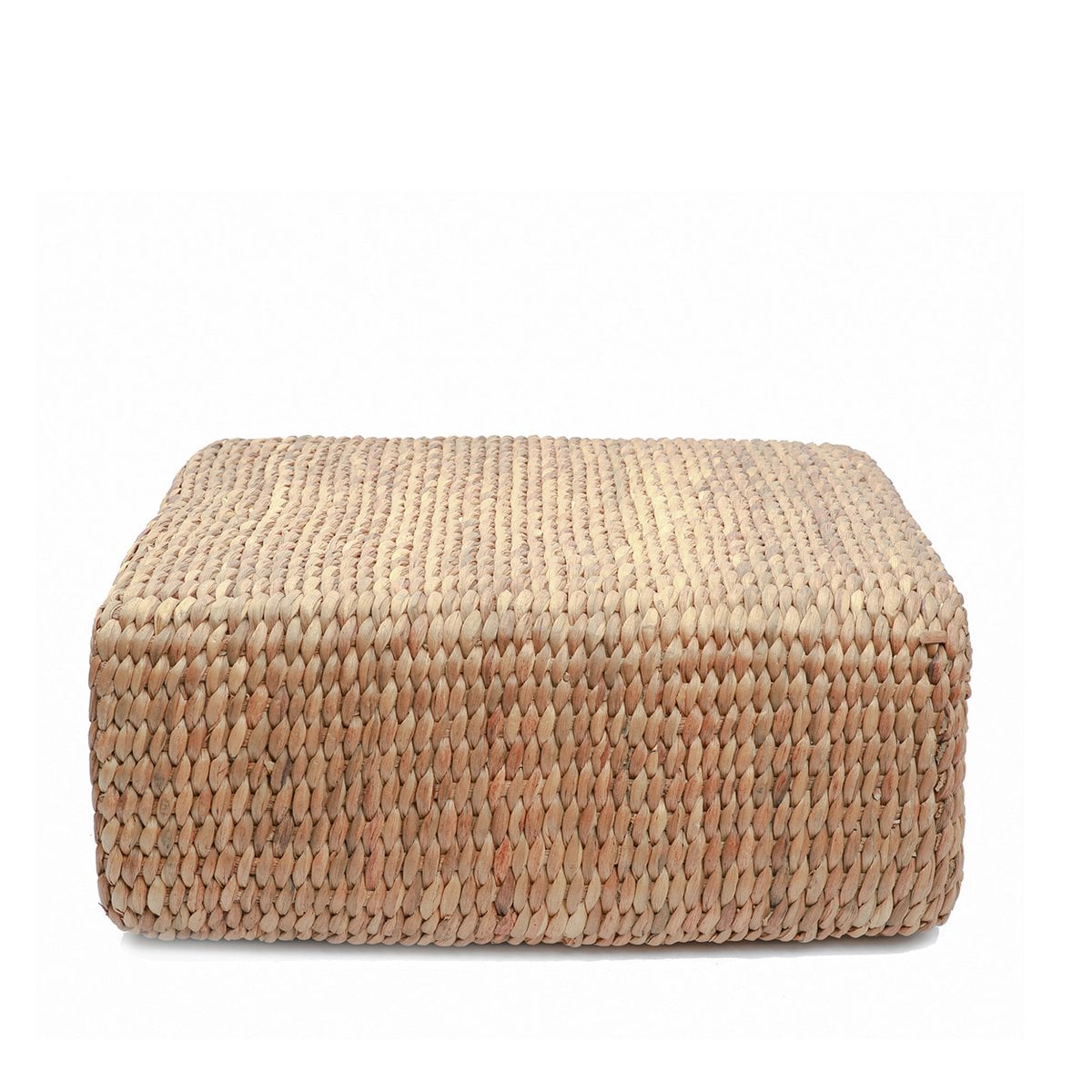 Sittpuff i Vattenhyacint – Fyrkantig Naturpuff 60x60 cm