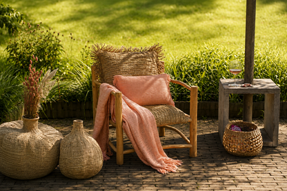 The Oh My Gee Cushion Cover - Salmon Pink - 30x50