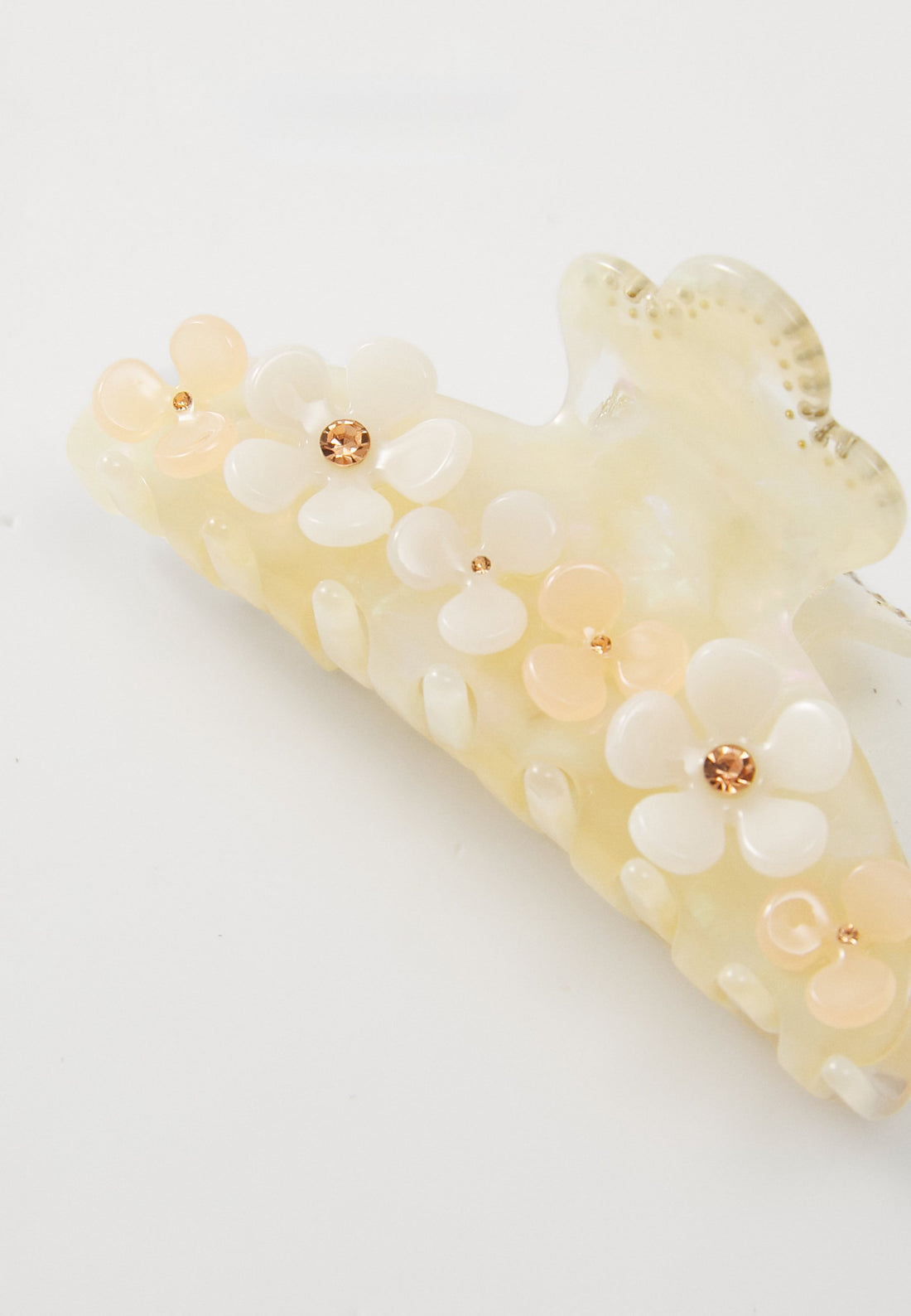 French Yellow Flower Hair Claw