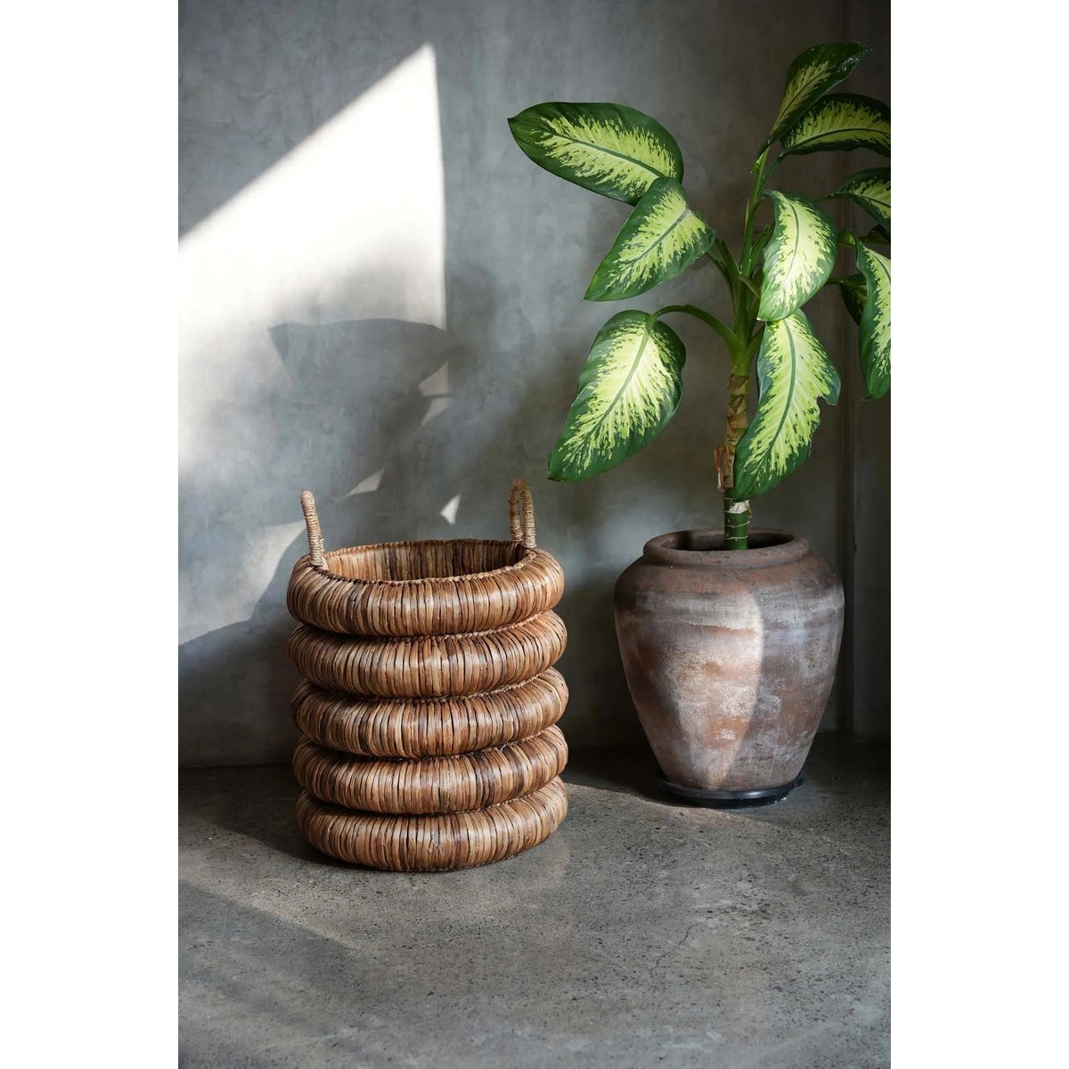 Chunky Basket – Großer Korb aus Wasserhyazinthe