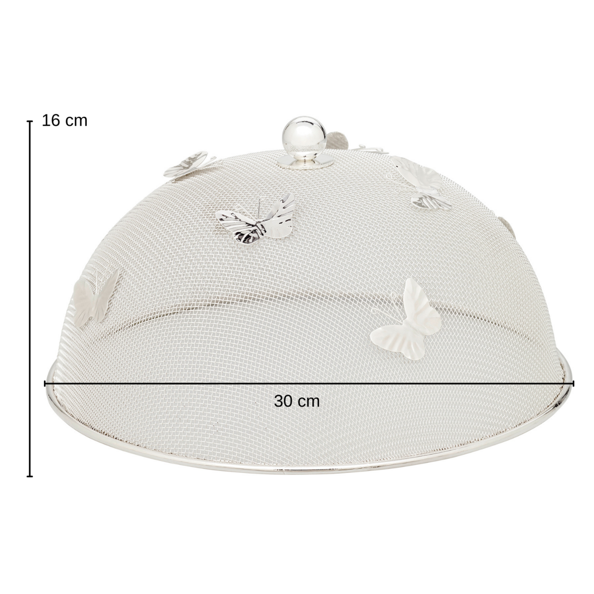 Matkupa aus Silber mit Schmetterlingsdetails 30 cm | EDZARD