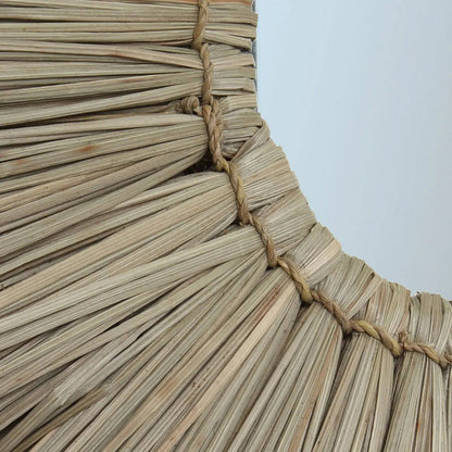 The Alang Alang Mirror - Natural -Ø 50