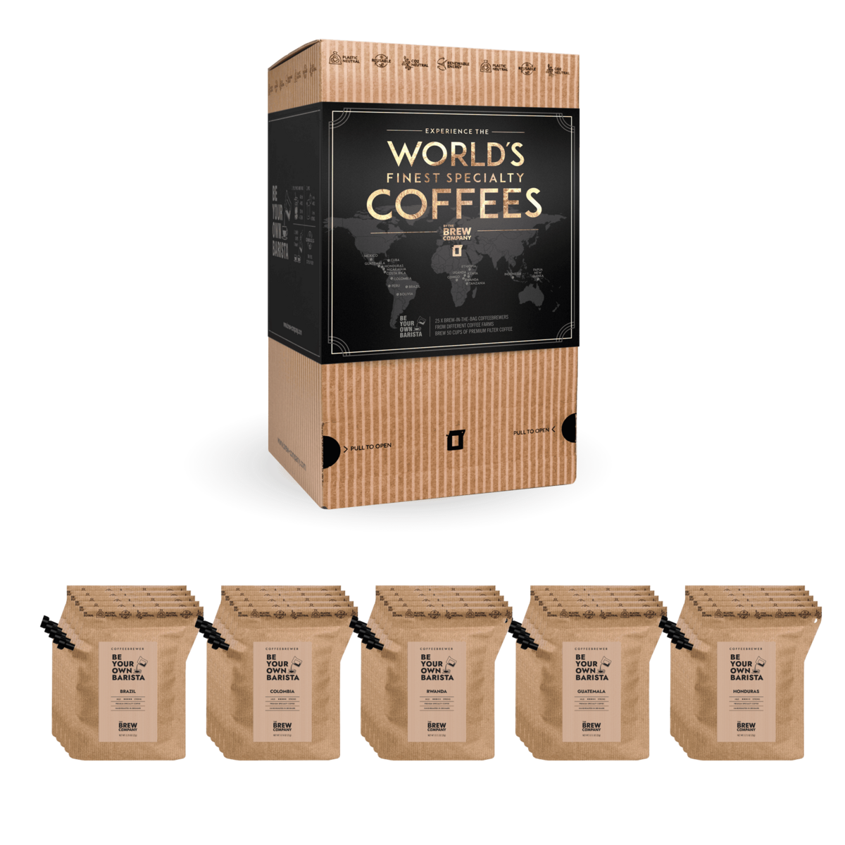 World’s Finest Coffees – presentbox med premiumkaffe | Coffeebrewer