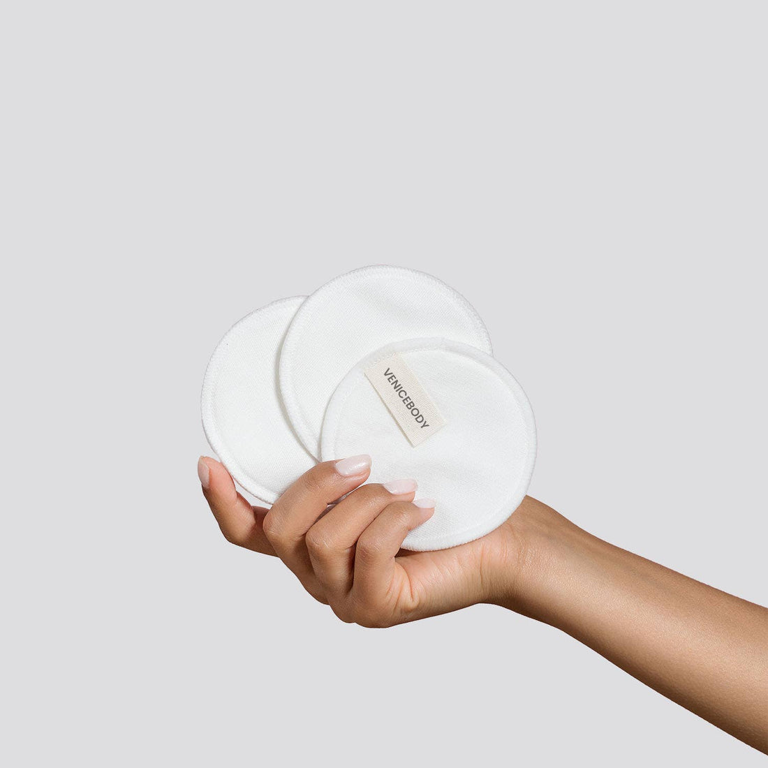 Återanvändbara ansiktsrondeller i bambu & bomull