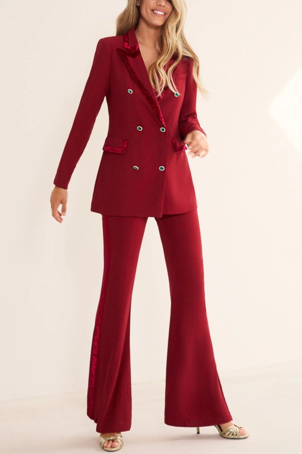 Suit Set: Smoking Cherry- Suit Jacket+ Suit Pants