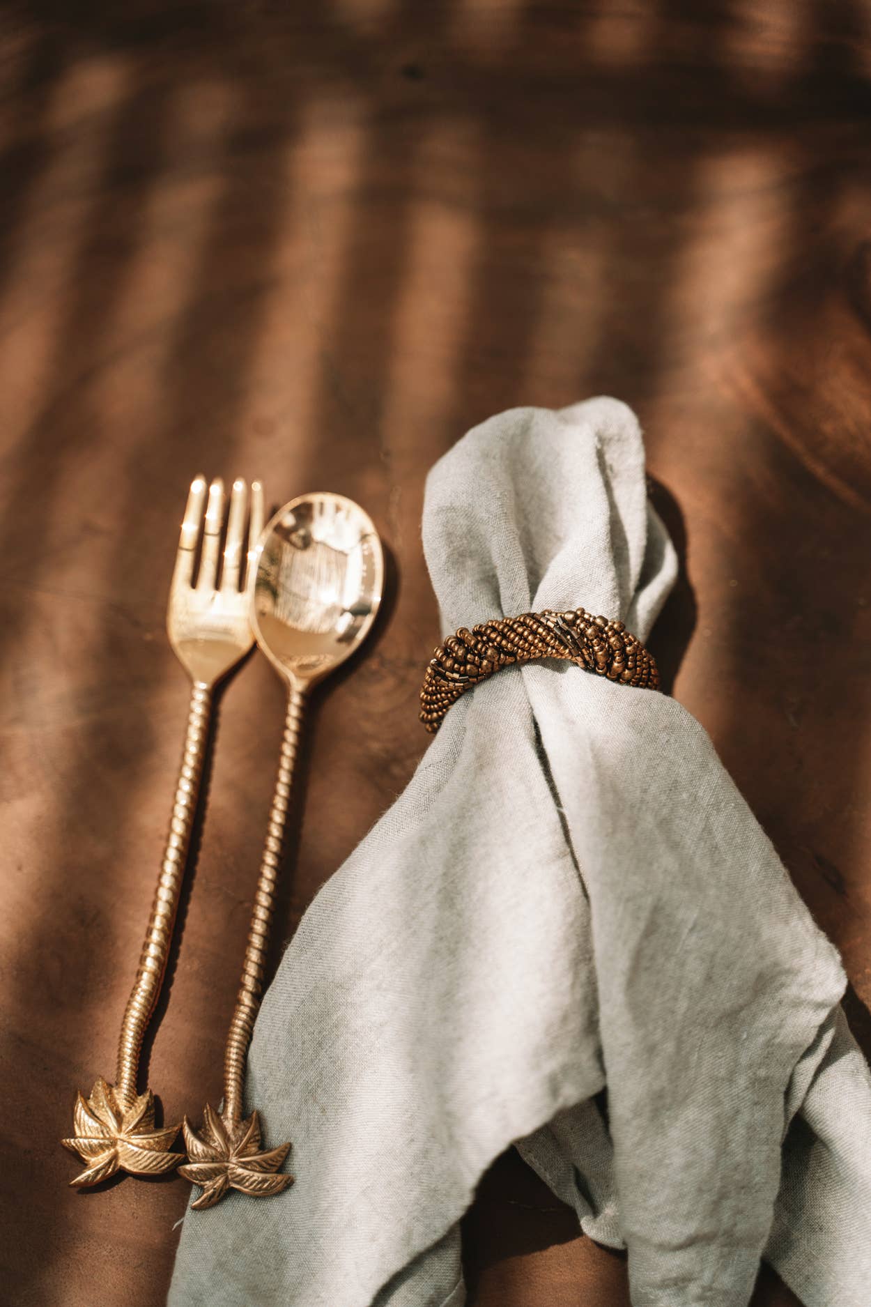 Palm Tree Salatgabel – Gold | Bazar Bizar Living
