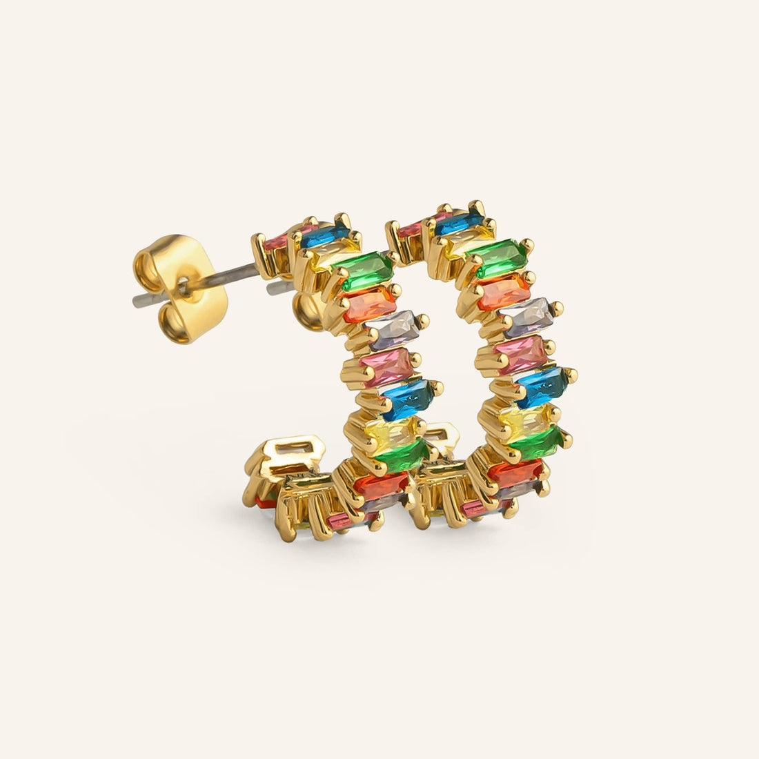 Naëlys halv hoop örhängen