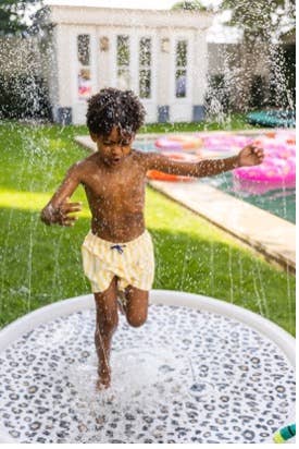 Water play mat in Leopard pattern Ø 150 cm, Swim Essentials