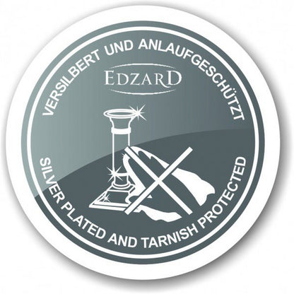 Bamboo | Ljusstake i silver med glas – 35,5 cm