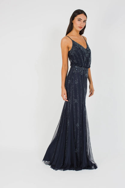 Keeva Maxi Dress - Navy Blue 