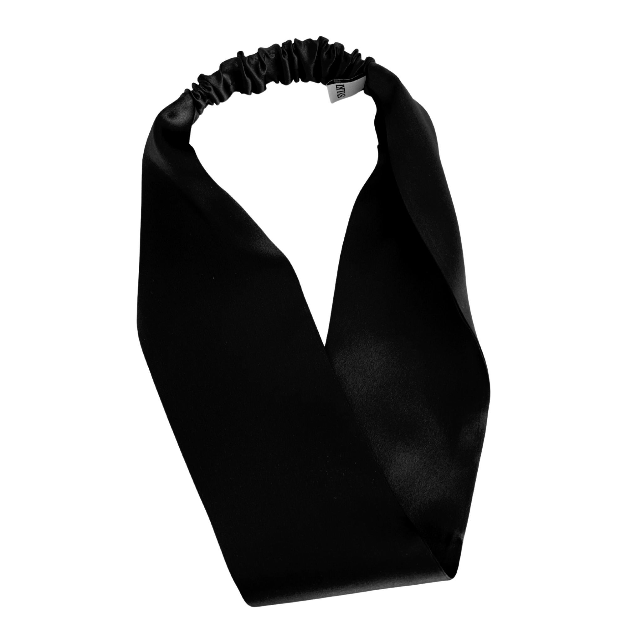 Seidenstirnband – Schwarz