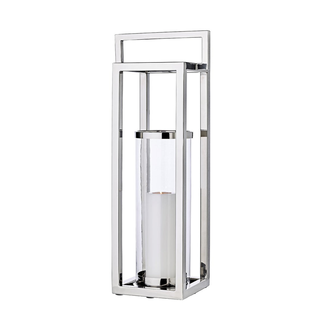 EDZARD | Manhattan Lantern, Stainless Steel 79 cm