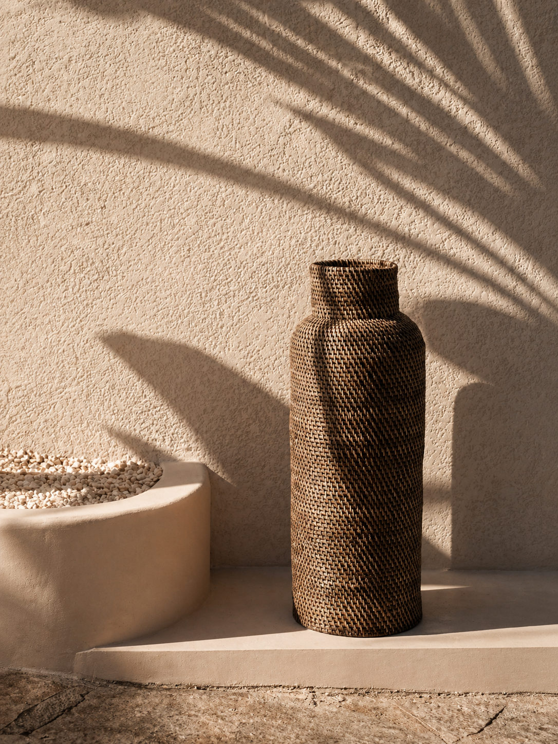 The Colonial Umbrella Basket - Natural Brown