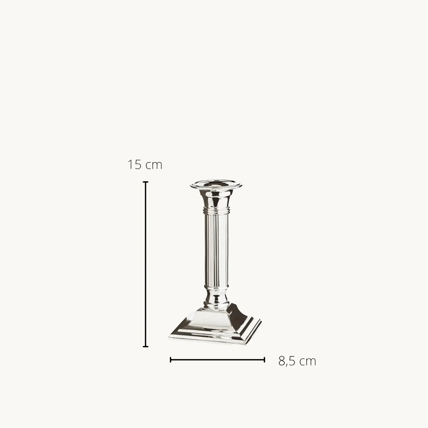Lincoln Ljusstake – Silverfinish (flera höjder)