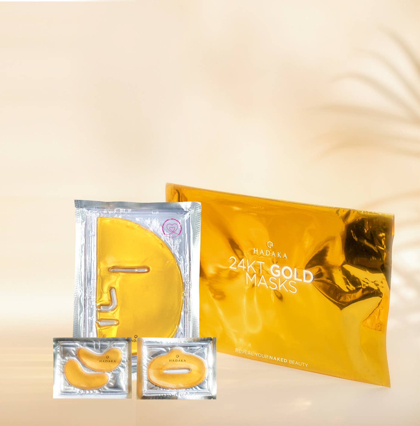 24K Gold Mask Trio™ – Ansiktsmask, Ögonmask &amp; Läppmask