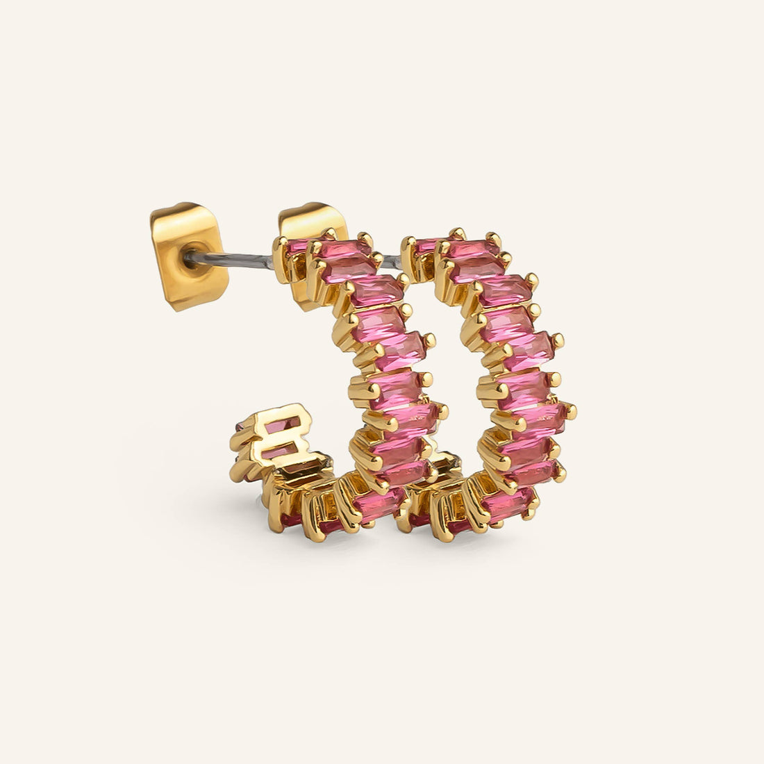 Naëlys halv hoop örhängen