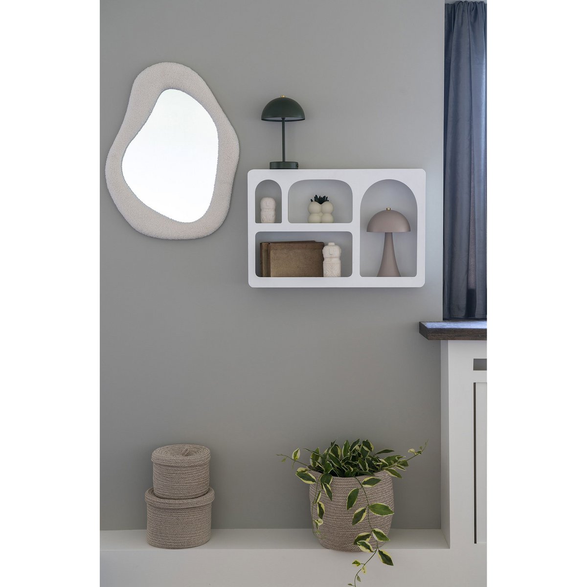 Bosa Mirror – Teddy White 46,5x61 cm