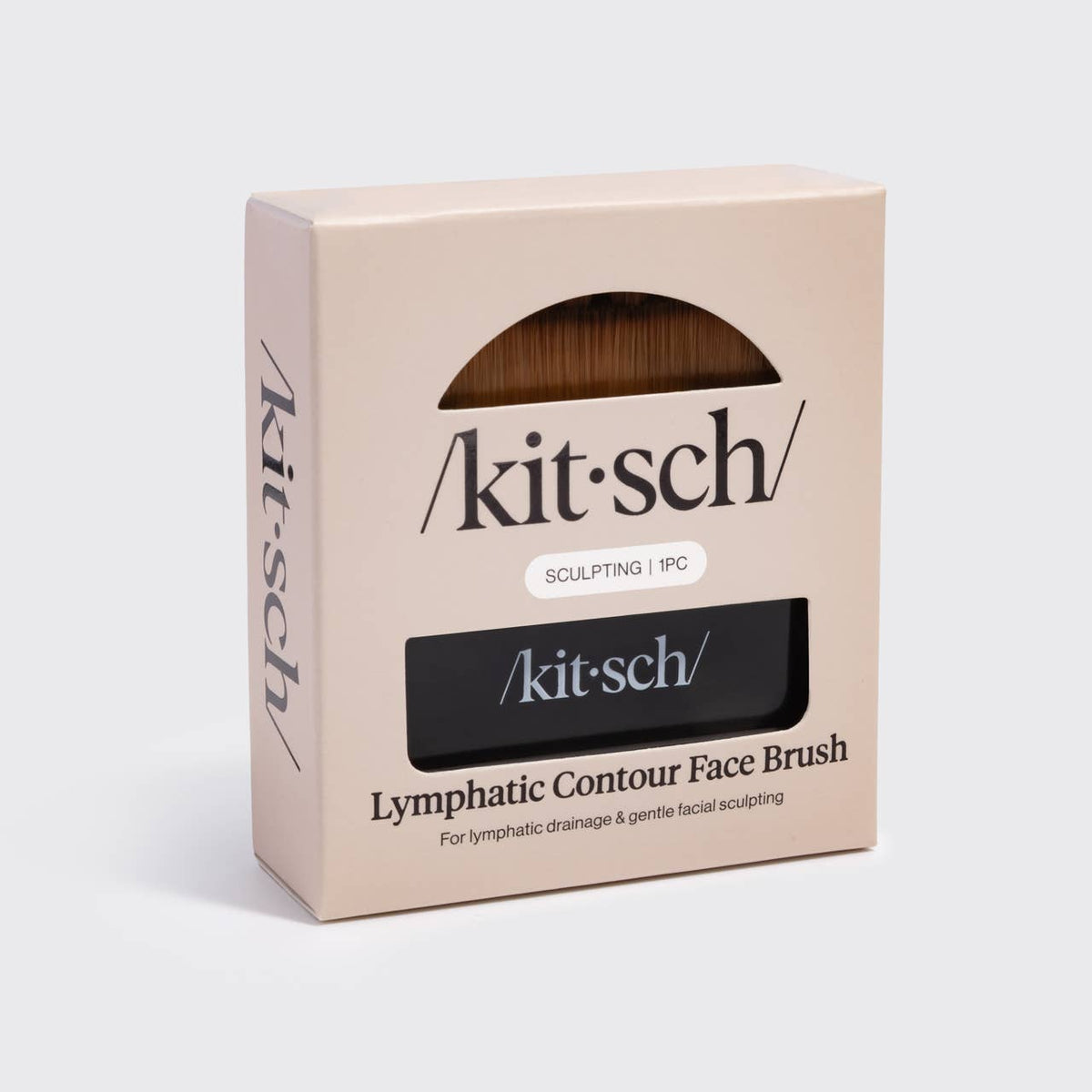 Kitsch Lymphatic Contour Face Brush – Black